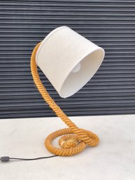 Vintage Coiled Rope Table Lamp