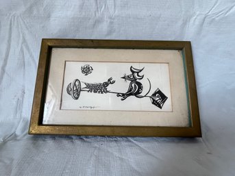 Unusual Signed Vintage Original Caricature- Possible Hidden Gem?