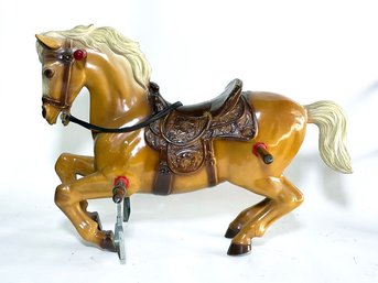 A Vintage Acrylic Carousel Horse