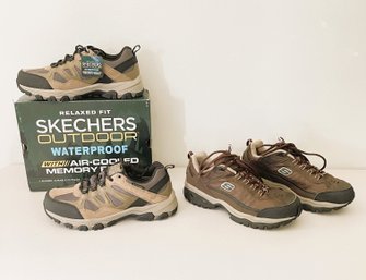 Sketchers- NWT Outdoor, Waterproof Leather, Relaxed Fit With Air Cooled Memory Foam & Leather Sport- Mens 10