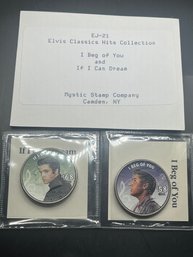 2 Kennedy Colorize Half Dollars Elvis Legal Tender