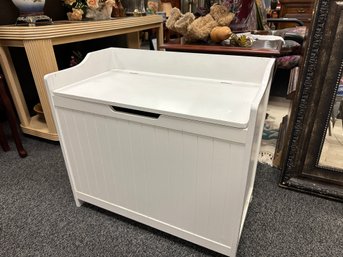 White Toy Chest