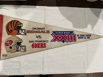 12' X 30' Vintage Sports Banner.  Please Refer To Pictures For Banner You Are Bidding On.  Conditions Vary.