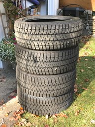 Set Of 4 Like New BRIDGESTONE BLIZZAK Tires - Paid $298 Each - Bought In 2020 - Very Highly Rated Tires