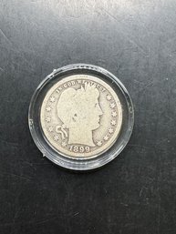 1899 Barber Silver Quarter