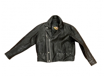 Vintage Harley Davidson Fatboy Mens Leather Jacket.