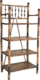 An Antique Rattan Shelf - C. 1920's