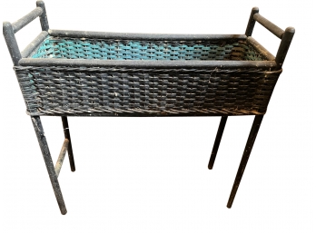 Woven Plant Stand / Planter Box With Handles