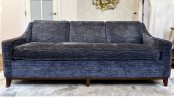 A Custom Sofa In Luxe Chenille By Mason-Art, New York