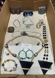 Beautiful Lot Of Jewelry - Necklaces, Ear Rings, Bracelets, Pins. JJ/A3