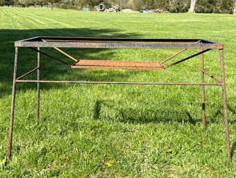 A Vintage Mid Century Wrought Iron Dining Table Base