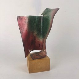 Small Metal Enamel Sculpture