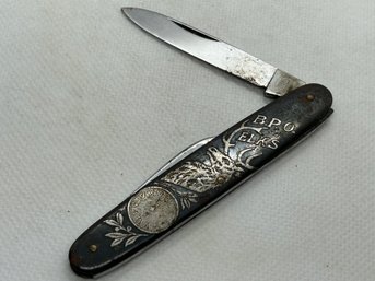 Antique B.P.O. ELKS Masonic 2-blade Pocket Knife