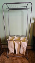 Laundry Station With Triple Sorting Bag