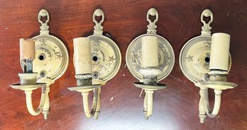 A Set Of 4 Early 20th Century Wall Sconces