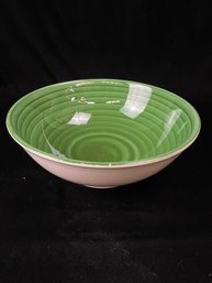 Macy's Green And White Bowl