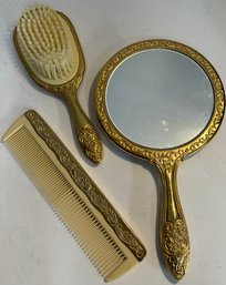 Gold Plated Dresser Set