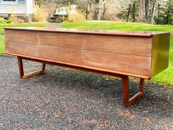 A Vintage Mid Century Modern Mahogany Media Console Or Low Dresser