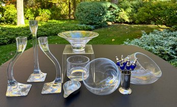 Fabulous Glass And Pewter Lot - Interesting Shapes And Sizes