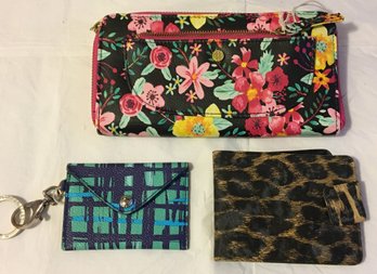 3 Vintage Designer Wallets - Victoria's Secret, Vera Bradley, Time And Tru