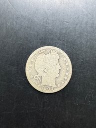 1903-O Barber Silver Quarter