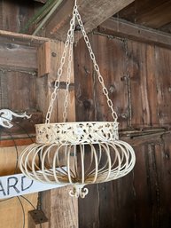 LARGE HANGING METAL PLANTER BASKET