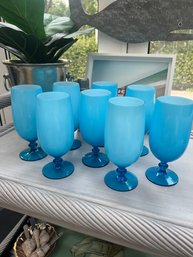 Carlo Moretti Aqua Cased Glass Water Goblets