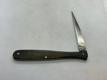 Early Kutmaster Toothpick Knife With Marbled Celluloid Scales- Circa 1910