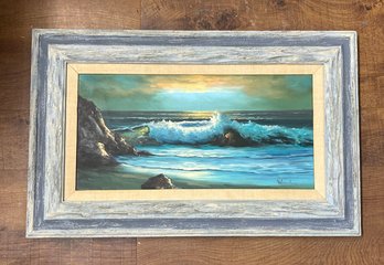 Beautiful Original Winslow Ocean Painting - Oil In Canvas