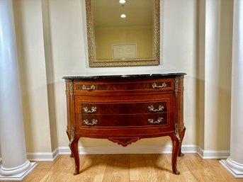 Stunning Antique Louis XV Style Marble Top Commode Server Buffet