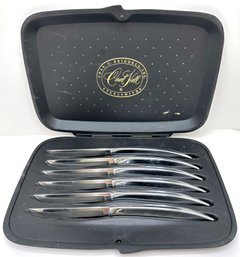 Carvel Hall Chas Bridell Steelsmith Steak Knife Set In Original Box, 6 Knives