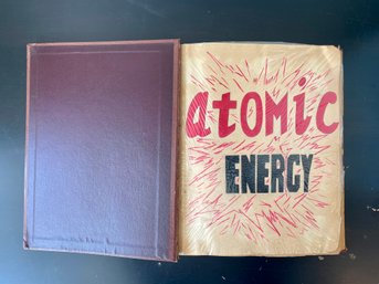 Fascinating Atomic Energy Scrap Book Includes Relevant Clippings, Stories, People & Events