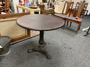 Metal Pedestal Table  - Restoration Hardware?