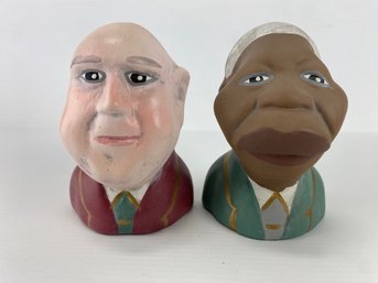 Nelson Mandela And FW De Clerk Salt & Pepper Shaker Set