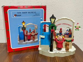 Vintage Christmas Around The World Music Box ~ Toy Shop Musical ~