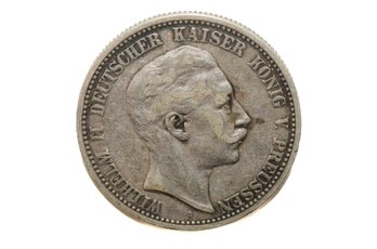 1904 Germany Prussia 2 Mark Silver Coin