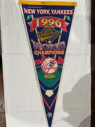 12' X 30' Vintage Sports Banner.  Please Refer To Pictures For Banner You Are Bidding On.  Conditions Vary.