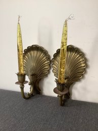 Brass Candle Wall Sconces