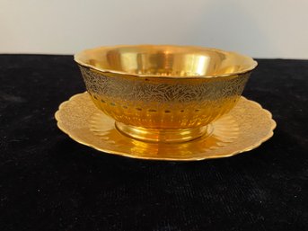 Vintage Gold Dish Set