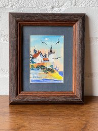 Maine In Miniature - Original Watercolor By Stan Van Horn