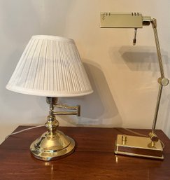 Two Vintage Brass Lamps