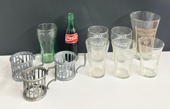 Lot Of Coca Cola Glasses & Collectibles