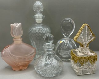 Lot Of Art Glass Bottles