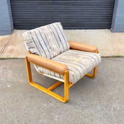 Vintage Oak Bentwood Lounge Chair - 1 Of 2