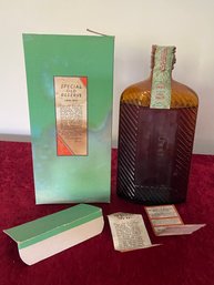 L6 - Sealed Prohibition Bottle 1932 Special Old Reserve Collectible Rare By American Medical Spirits Co Wilken