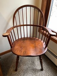 Wood Windsor Style Armchair 21x18x37