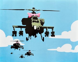 Banksy - Helicopters - Offset Lithograph