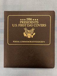 1986 Presidents U.S. First Day Covers