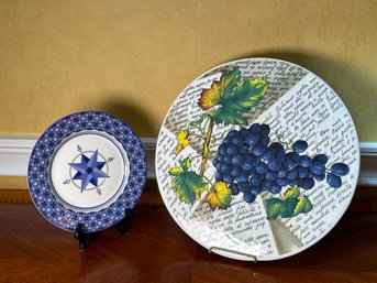 Victoria & Beale Sango 'Cambridge' & Hand Painted Italian Plates