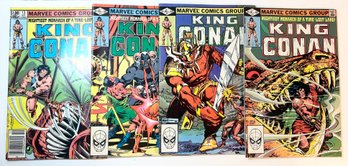 Lot Of 1982 King Conan Comics: Vol 1 Numbers 10, 11, 12, 13
